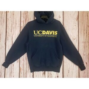 UC Davis Cotton Blend Pullover Medium Hoodie University College Blue Jansport